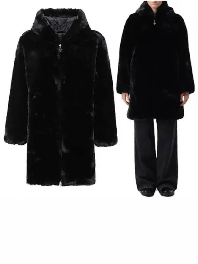 State Bunny Fur Jacket Black - MOOSE KNUCKLES - BALAAN 2