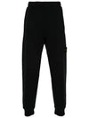 Signature Wappen Patch Cotton Exhaust Pants Black - STONE ISLAND - BALAAN 2