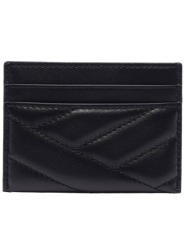 Kira Chevron Logo Card Wallet Black - TORY BURCH - BALAAN 5