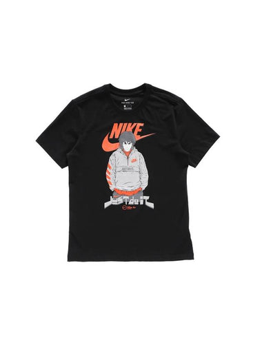 Air Futura Cartoon Graphic Short Sleeve T-Shirt Black - NIKE - BALAAN 1