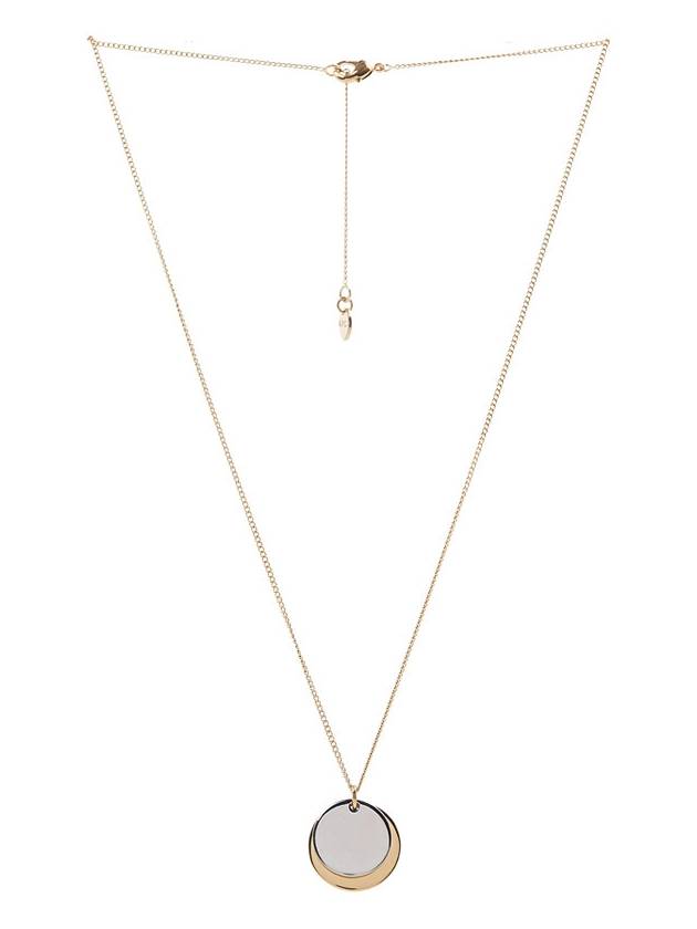 Eloy Double Medallion Necklace Gold Silver - A.P.C. - BALAAN 9