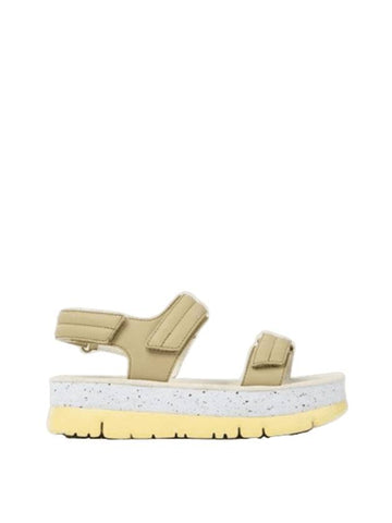 Oruga Up Leather Sandals Beige - CAMPER - BALAAN 1