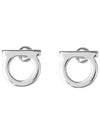 Gancini Earrings Silver - SALVATORE FERRAGAMO - BALAAN 2