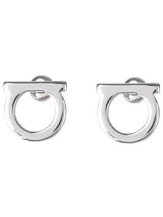 Gancini Earrings Silver - SALVATORE FERRAGAMO - BALAAN 2