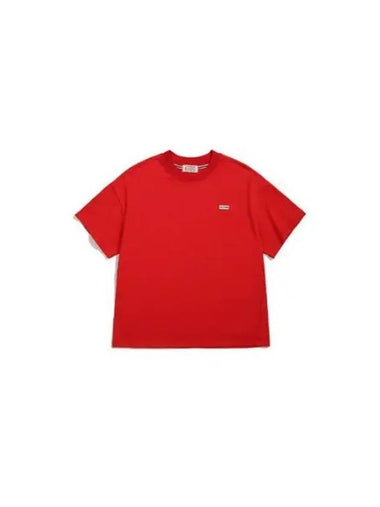 Play Heritage Logo T Shirt Red HAU0007ATZRED - HUNTER - BALAAN 1