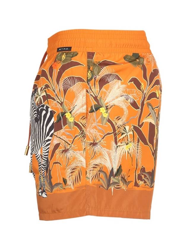 Men's Zebra Boxer Shorts Orange - ETRO - BALAAN 4