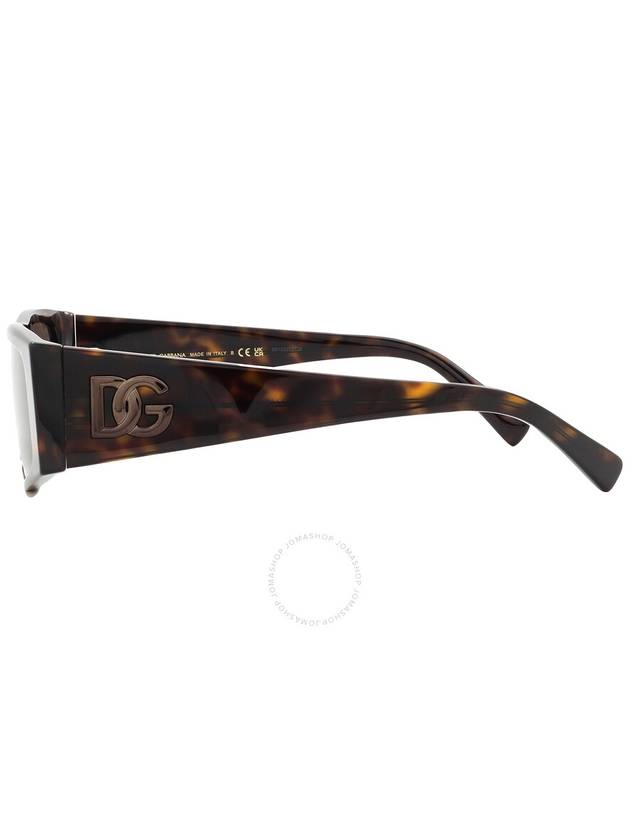 Dolce and Gabbana Brown Rectangular Men's Sunglasses DG4453F 502/73 55 - DOLCE&GABBANA - BALAAN 3