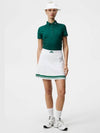 SS Women s Golf Frida Striped Knit Skirt White - J.LINDEBERG - BALAAN 4