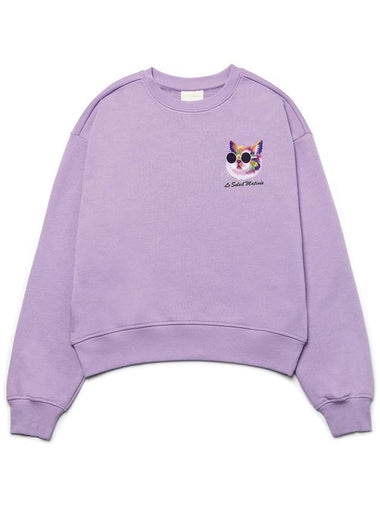 Brushing Option Mini Fancy Kitty Sweat Shirts LAVENDER - LE SOLEIL MATINEE - BALAAN 1