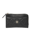 Card Holder Grained Calfskin & Gold Black - CHANEL - BALAAN 2