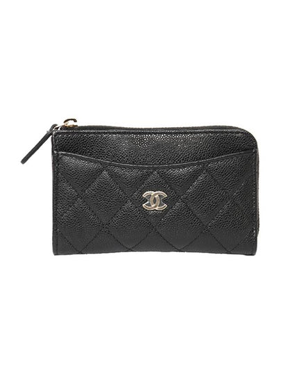 Card Holder Grained Calfskin & Gold Black - CHANEL - BALAAN 2