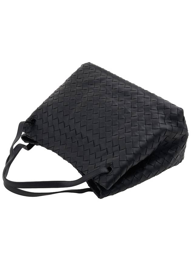 Intrecciato Large Top Handle Tote Bag Black - BOTTEGA VENETA - BALAAN 5