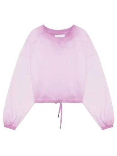 Margo Short Cotton Logo Sweatshirt Lilac - ISABEL MARANT - BALAAN 2