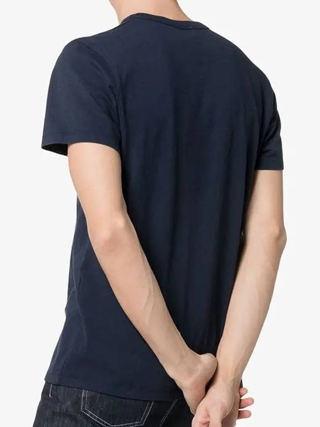 Fox Head Patch Classic Short Sleeve T-Shirt Navy - MAISON KITSUNE - BALAAN 6