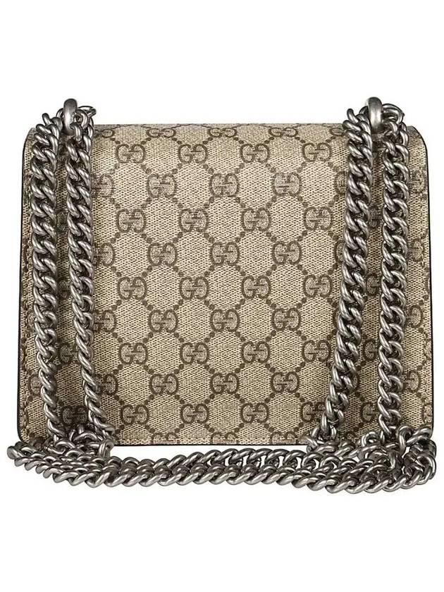 Dionysus GG Supreme Chain Small Canvas Shoulder Bag Beige - GUCCI - BALAAN 4