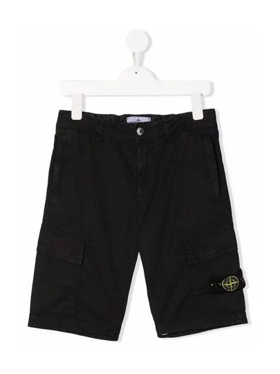 Kids Wappen Patch Shorts Black - STONE ISLAND - BALAAN 2