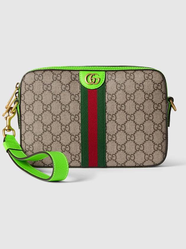 Ophidia Web Stripe GG Supreme Canvas Cross Bag Beige - GUCCI - BALAAN 6