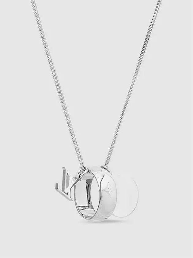 Monogram Charms Necklace Silver - LOUIS VUITTON - BALAAN 3