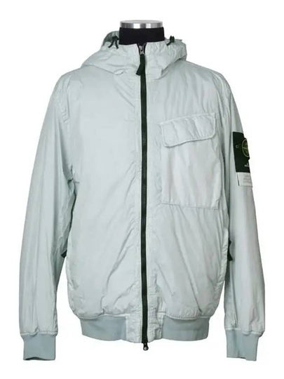 Wappen Patch Nylon Crinklips Hooded Jacket Light Grey - STONE ISLAND - BALAAN 2