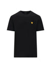 Medusa Embroidery Cotton Short Sleeve T-shirt Black - VERSACE - BALAAN 2