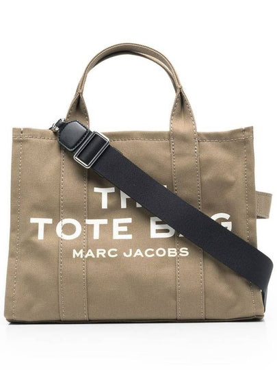 Logo Medium Canvas Tote Bag Slate Green - MARC JACOBS - BALAAN 2