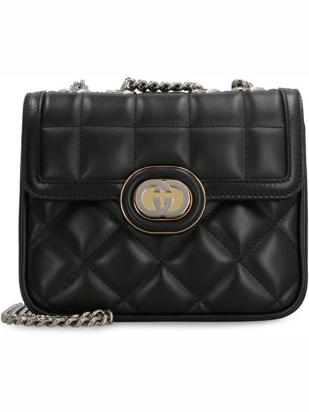 Interlocking G Quilted Mini Shoulder Bag Black - GUCCI - BALAAN 3