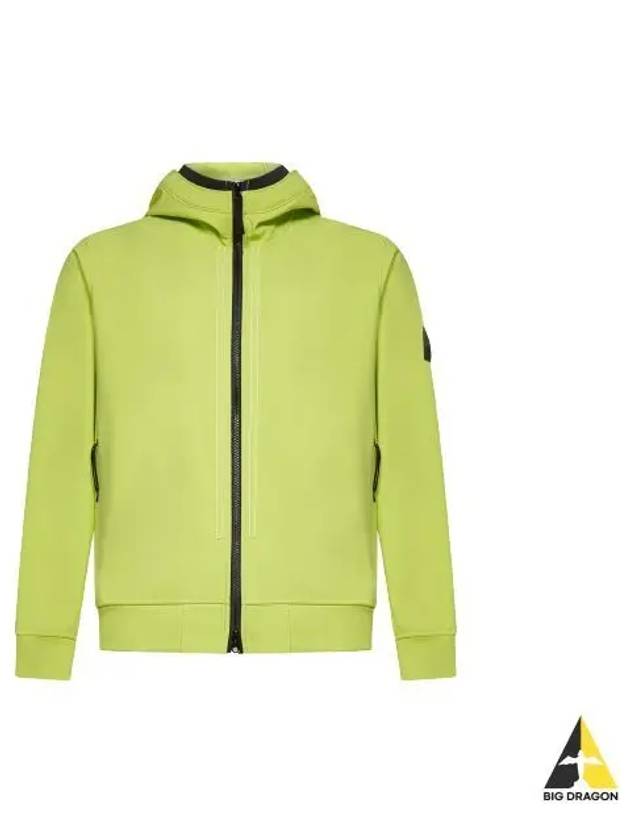 Wappen Patch Soft Shell Hooded Jacket Lemon - STONE ISLAND - BALAAN 2