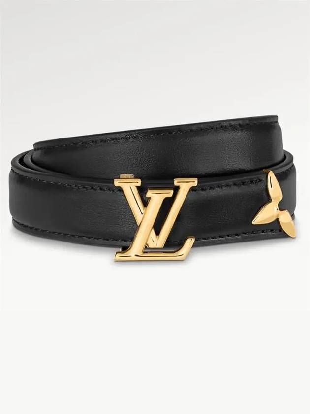 LV double - sided imported calf 2024 leather belt