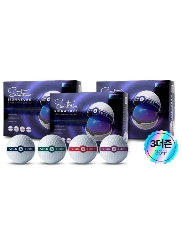 New Signature Putting Track 3 Piece Golf Ball Dozen 36 Balls - SAINTNINE - BALAAN 2