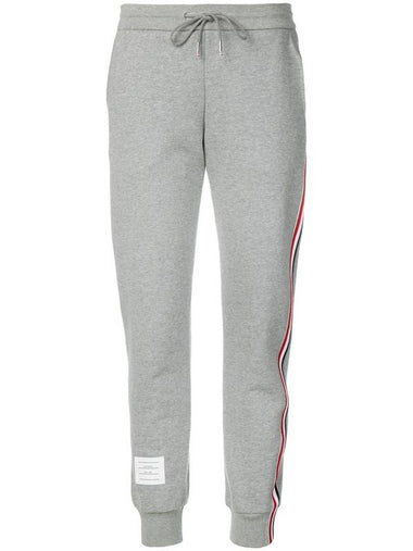 Women's Loop Back Stripe Track Pants Grey - THOM BROWNE - BALAAN 1