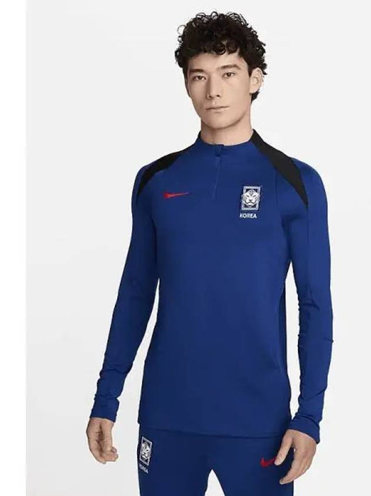 Korea Strike Dry Fit Soccer Long Sleeves T Shirt Blue - NIKE - BALAAN 2