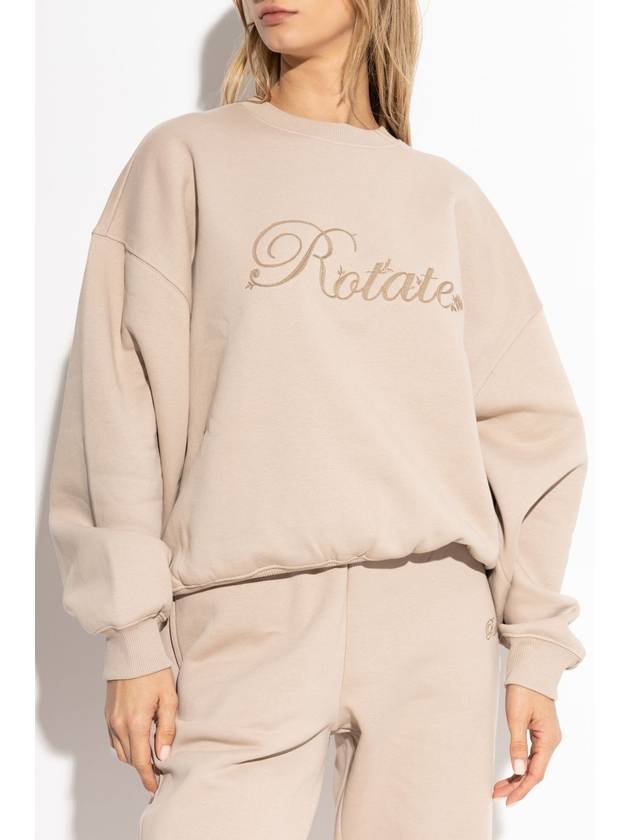 ROTATE Sweatshirt With Logo, Women's, Beige - ROTATE - BALAAN 3