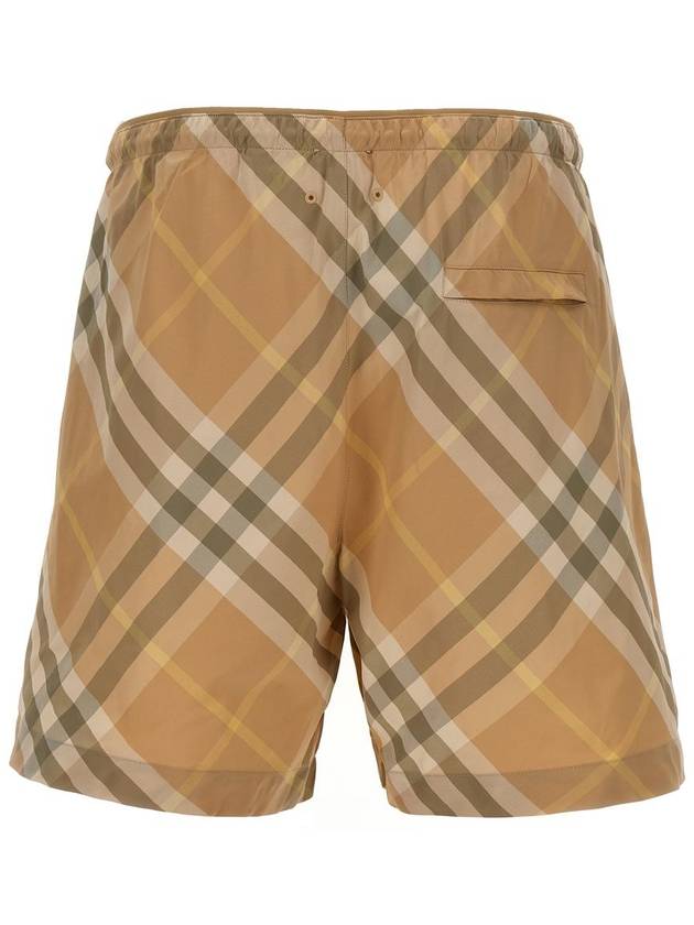 Check Swim Shorts Beige - BURBERRY - BALAAN 3