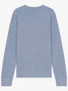 Fox Head Patch Regular Sweatshirt Blue - MAISON KITSUNE - BALAAN 3