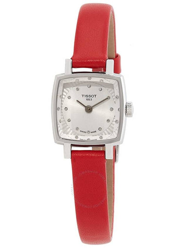 Tissot Lovely Square Valentines Quartz Diamond Silver Dial Ladies Watch T0581091603600 - TISSOT - BALAAN 1