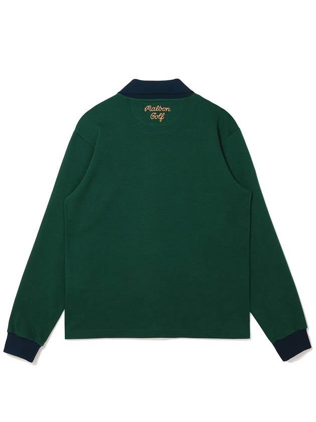 Bucket point long sleeve t shirt GREEN MAN - MALBON GOLF - BALAAN 2