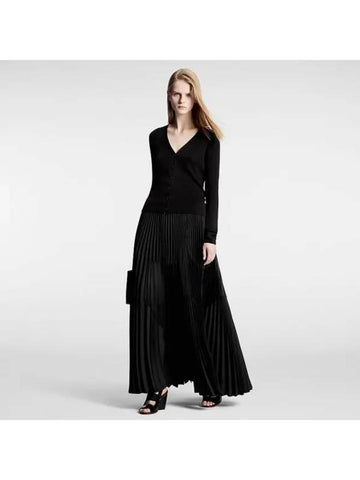 Abstract Insert Pleated Skirt 1AFHHS - LOUIS VUITTON - BALAAN 1