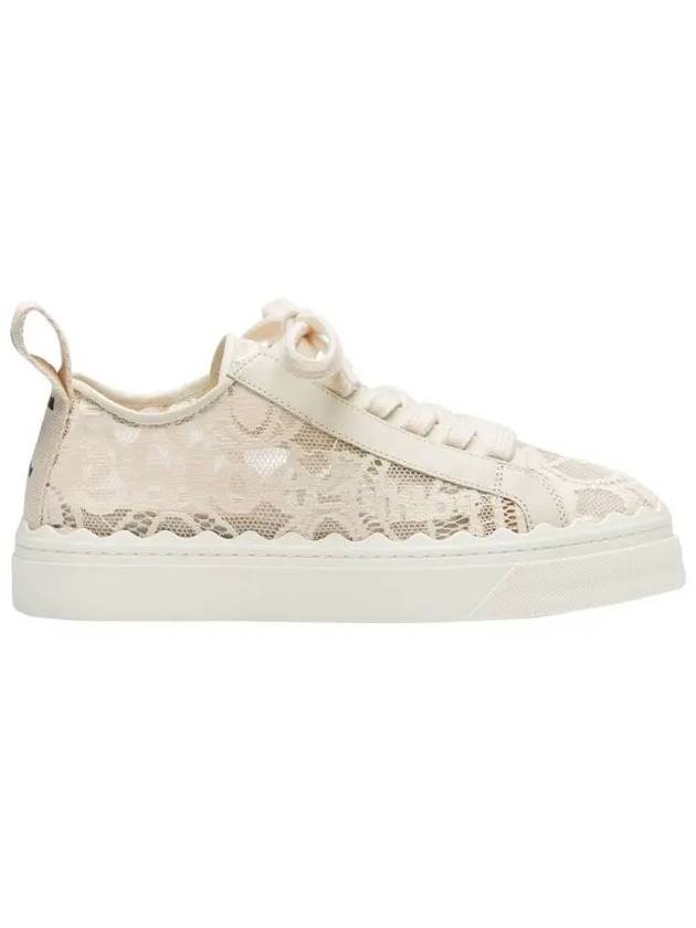 Lauren Lace Low Top Sneakers Mild Beige - CHLOE - BALAAN 5