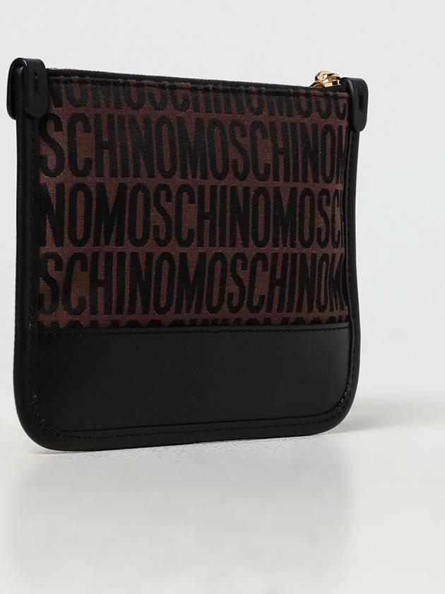 Clutch Moschino Couture in pelle e tessuto jacquard - MOSCHINO - BALAAN 3