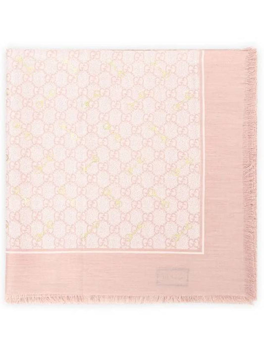 Horsebit Print Silk Scarf Pink - GUCCI - BALAAN 2