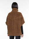 RODANO4 Rodano buckle point teddy bear alpaca short vest jacket 003 marron brown - MAX MARA - BALAAN 3