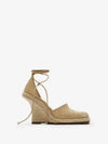 Plunge Mesh Wedge Heel Espadrilles Field - BURBERRY - BALAAN 2