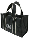 Wave quilted tote bag BLACK - MONBIRDIE GOLF - BALAAN 4