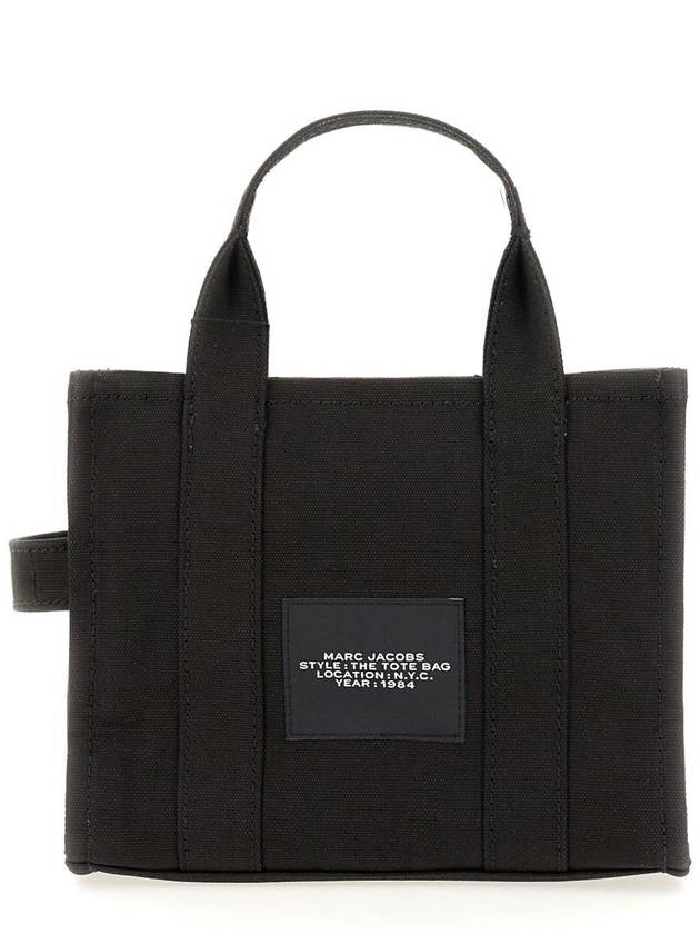 Logo Small Canvas Tote Bag Black - MARC JACOBS - BALAAN 5