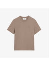 Small Heart Logo Short Sleeve T-Shirt Brown - AMI - BALAAN 3