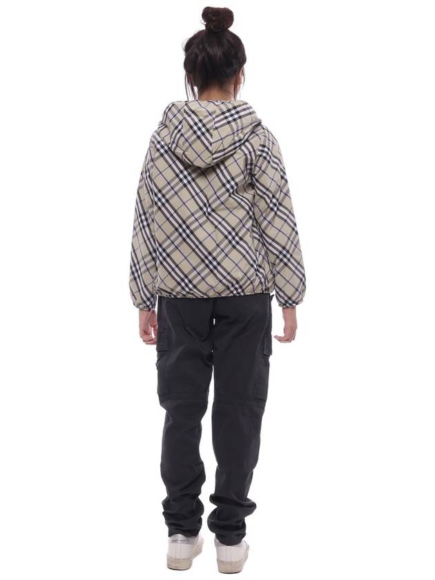 Reversible Check  Zip-Up Hoodie Ivory - BURBERRY - BALAAN 6