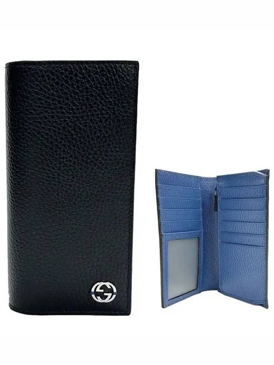 GG Interlocking Long Wallet Blue Black - GUCCI - BALAAN 2