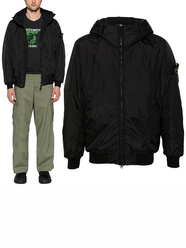 Crinkle Reps R NY Padding Black - STONE ISLAND - BALAAN 2