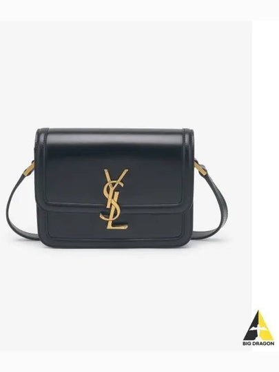 Gold Hardware Monogram Small Solferino Shoulder Bag Black - SAINT LAURENT - BALAAN 2