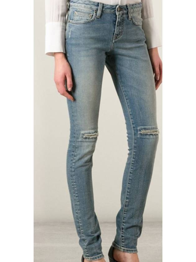 Knee Distressed denim - SAINT LAURENT - BALAAN 3